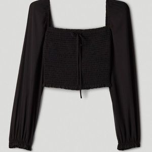 Aritzia Wilfred Saga Blouse in Black